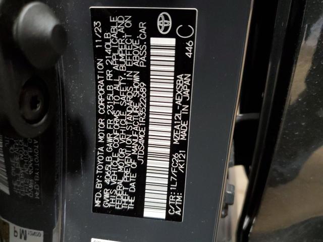 JTDS4MCE1R3522689 Toyota COROLLA SE