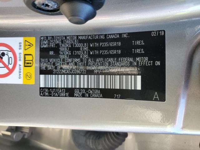 2T2ZZMCA5JC096722 Lexus Rx 350 Base