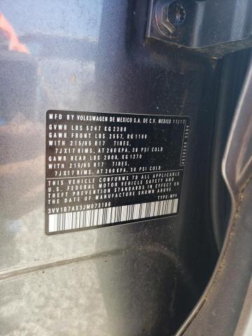 3VV1B7AX3JM073186 Volkswagen TIGUAN S