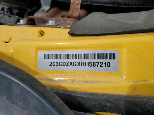 2C3CDZAGXHH587210 Dodge Challenger Sxt