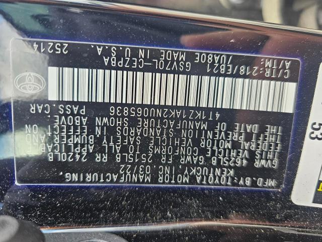 4T1KZ1AK2NU065836 Toyota CAMRY TRD