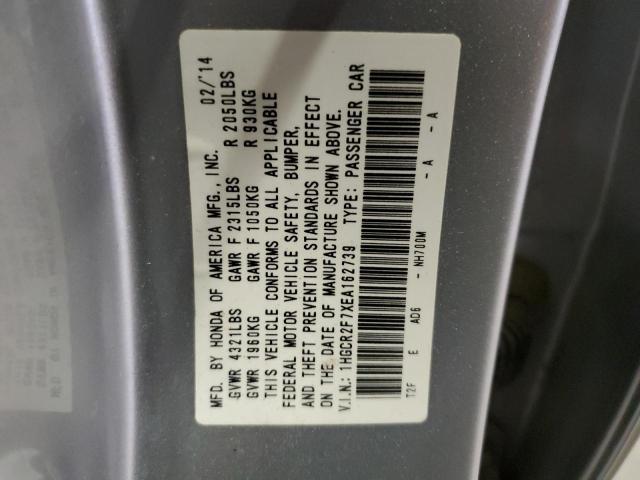 1HGCR2F7XEA162739 Honda ACCORD EX