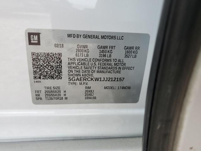 5GAERCKW1JJ212157 Buick Enclave Premium