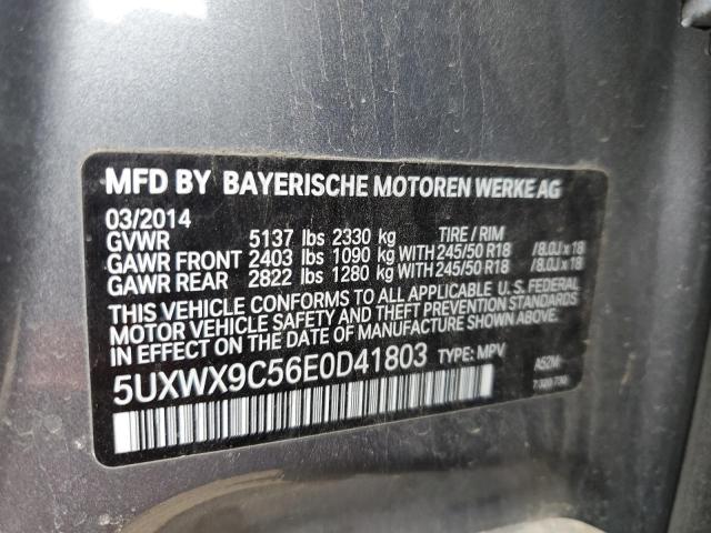 5UXWX9C56E0D41803 BMW X3 Xdrive28i
