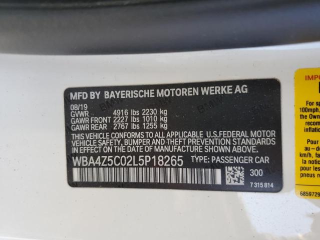 WBA4Z5C02L5P18265 BMW 440I
