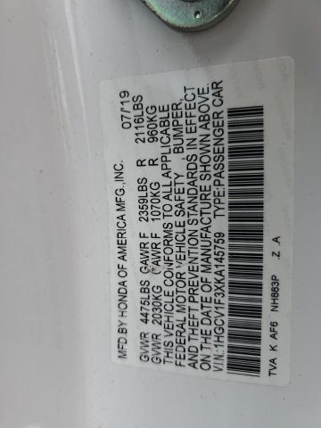 1HGCV1F3XKA145759 Honda Accord Sport