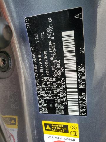 2T2BK1BA3FC321359 Lexus Rx 350 Base