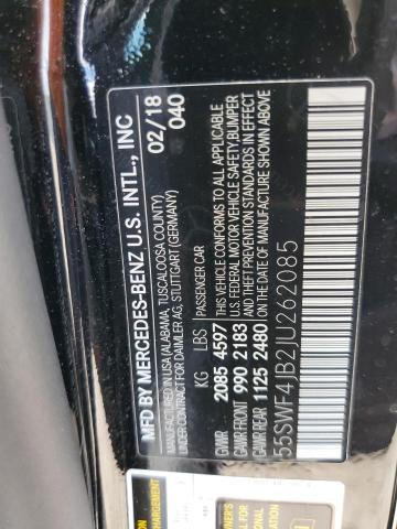 55SWF4JB2JU262085 Mercedes-Benz C 300