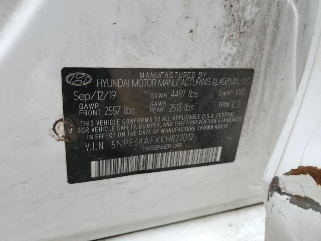 5NPE34AFXKH822012 Hyundai Sonata Limited