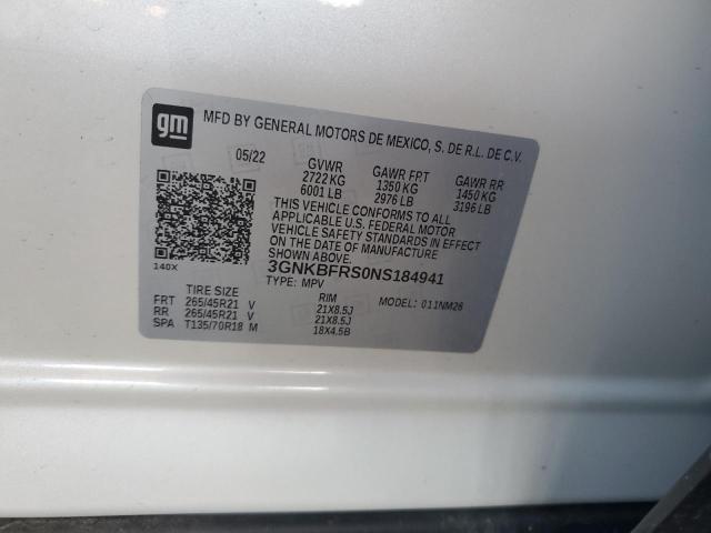 3GNKBFRS0NS184941 Chevrolet Blazer Premier