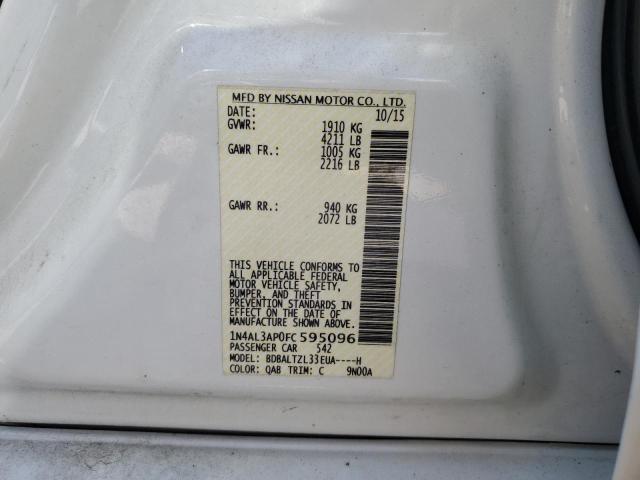 1N4AL3AP0FC595096 Nissan ALTIMA 2.5