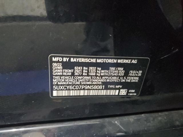 5UXCY6C07P9N58081 BMW X6 Xdrive40i