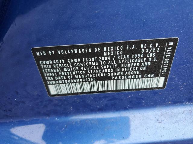 3VWAM7BU9NM009296 Volkswagen Jetta Sport