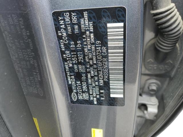KMHGN4JE6FU073419 Hyundai Genesis 3.8l