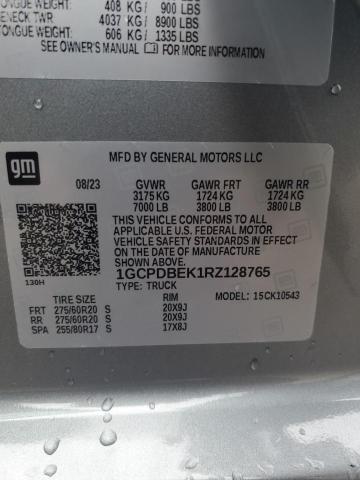1GCPDBEK1RZ128765 Chevrolet Silverado K1500 Custom