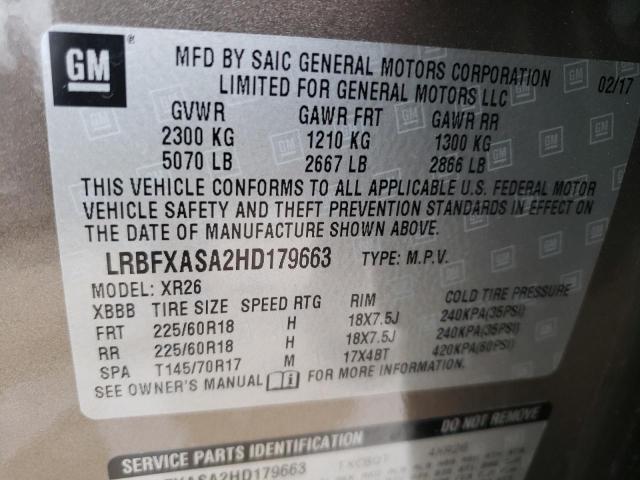 LRBFXASA2HD179663 Buick Envision Preferred