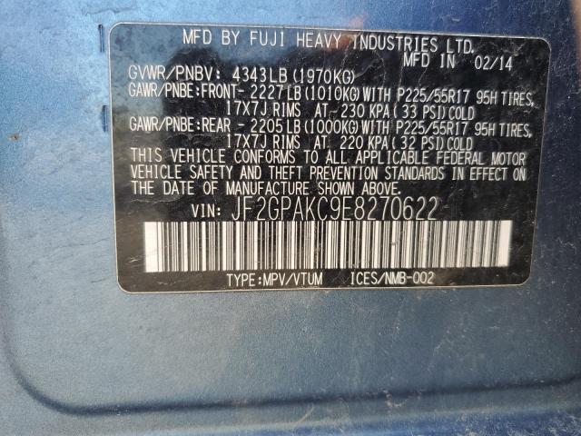 JF2GPAKC9E8270622 Subaru Xv Crosstrek 2.0 Limited
