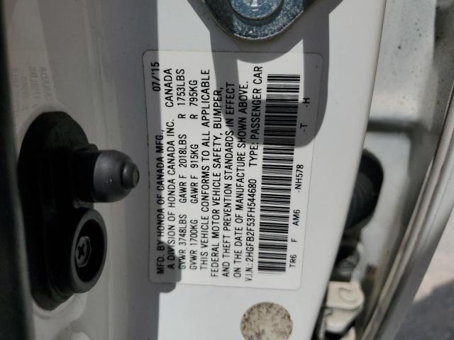2HGFB2F53FH544680 Honda Civic Lx