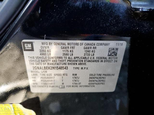 2GNALBEK2H1548543 Chevrolet EQUINOX LS