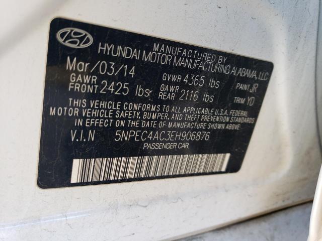5NPEC4AC3EH906876 Hyundai SONATA SE