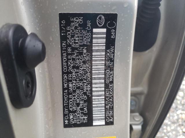 JTHBK1GG8H2251357 Lexus ES 350