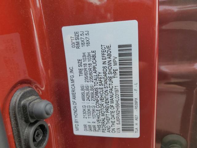 5J6RW2H56HL031971 Honda CR-V EX