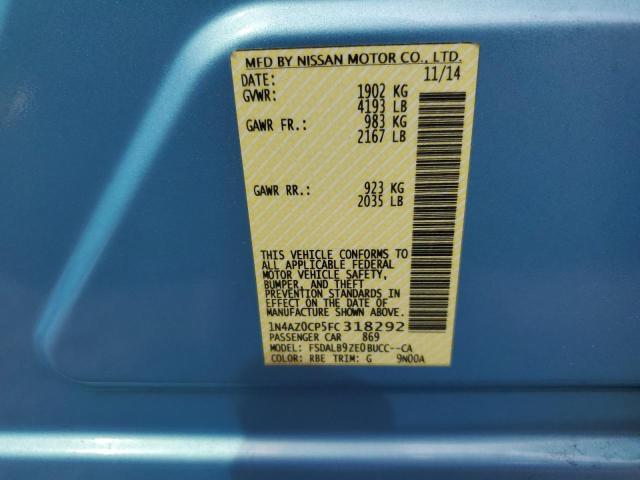 1N4AZ0CP5FC318292 Nissan LEAF S
