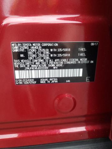 JTMJFREV8JD222209 Toyota RAV4 SE