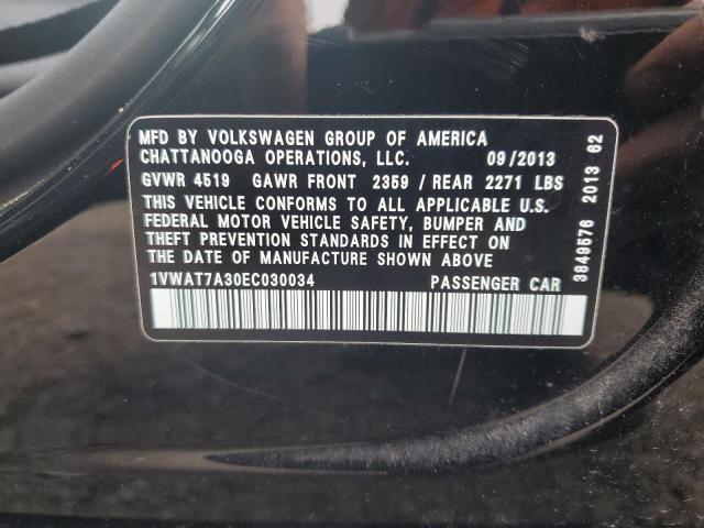 1VWAT7A30EC030034 Volkswagen PASSAT S
