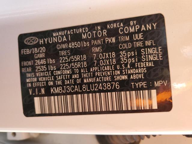 KM8J3CAL8LU243876 Hyundai Tucson Limited