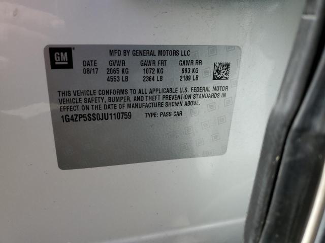 1G4ZP5SS0JU110759 Buick Lacrosse Essence