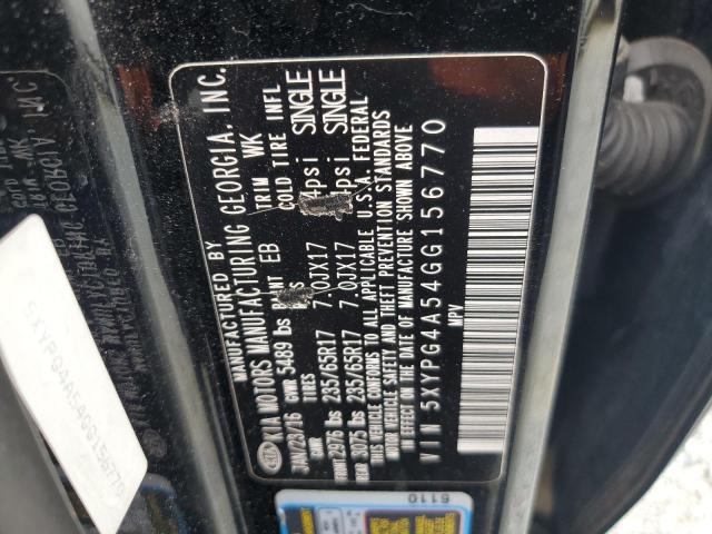 5XYPG4A54GG156770 KIA SORENTO LX