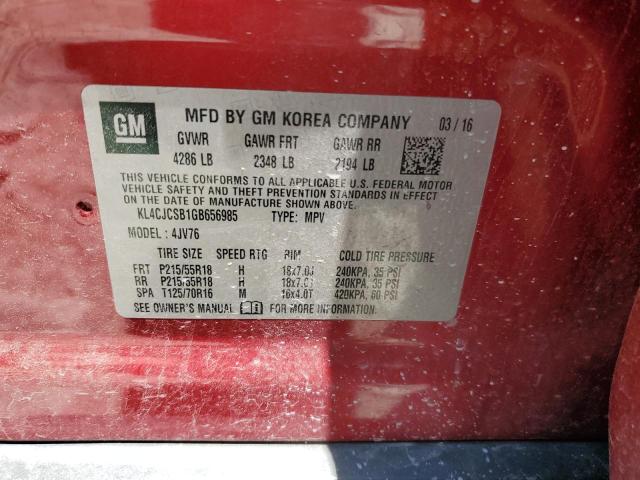 KL4CJCSB1GB656985 Buick Encore