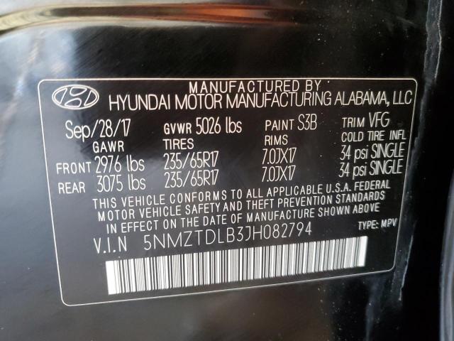 5NMZTDLB3JH082794 Hyundai SANTA FE SPORT