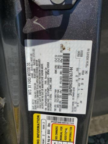 3FA6P0HD3ER161744 Ford FUSION SE