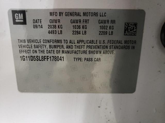 1G11D5SL8FF178041 Chevrolet MALIBU 2LT