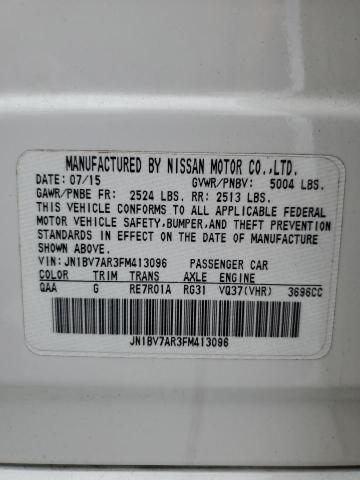 JN1BV7AR3FM413096 Infiniti Q50 BASE