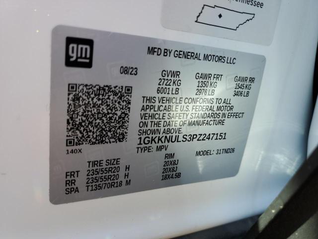 1GKKNULS3PZ247151 GMC ACADIA SLT