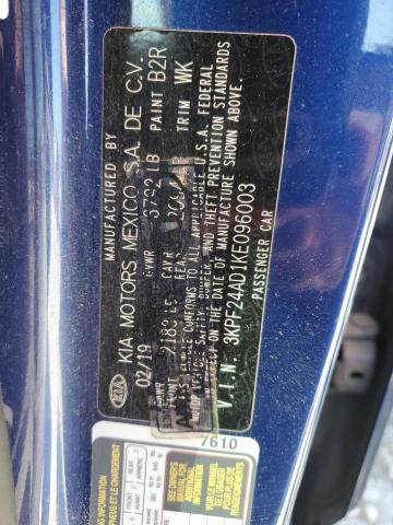 3KPF24AD1KE096003 KIA FORTE FE