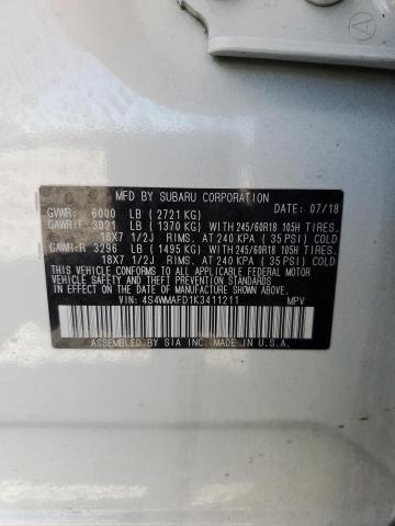 4S4WMAFD1K3411211 Subaru Ascent Premium