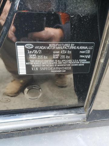 5NPEG4JA9NH134838 Hyundai SONATA SE