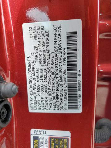 5J6RW1H87NA010364 Honda CR-V EXL