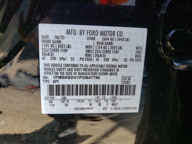 1FMSK8DH1PGB47796 Ford EXPLORER X