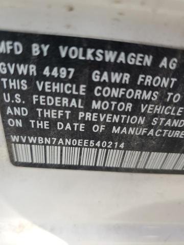 WVWBN7AN0EE540214 Volkswagen CC SPORT
