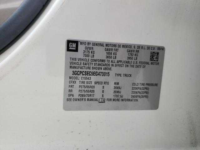 3GCPCSEC9EG473015 Chevrolet Silverado C1500 Ltz