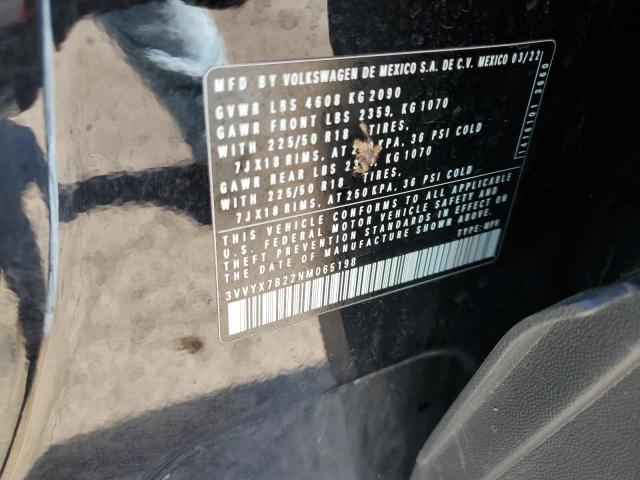 3VVYX7B22NM065198 Volkswagen TAOS SE