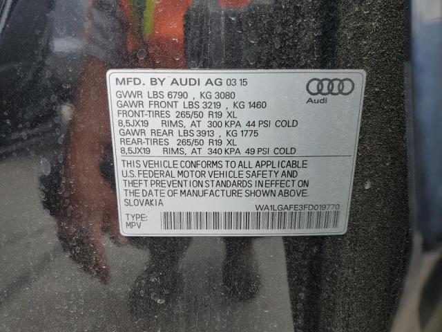 WA1LGAFE3FD019770 Audi Q7 Premium Plus