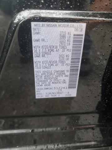 5N1DL0MM1KC512241 Infiniti QX60 LUXE