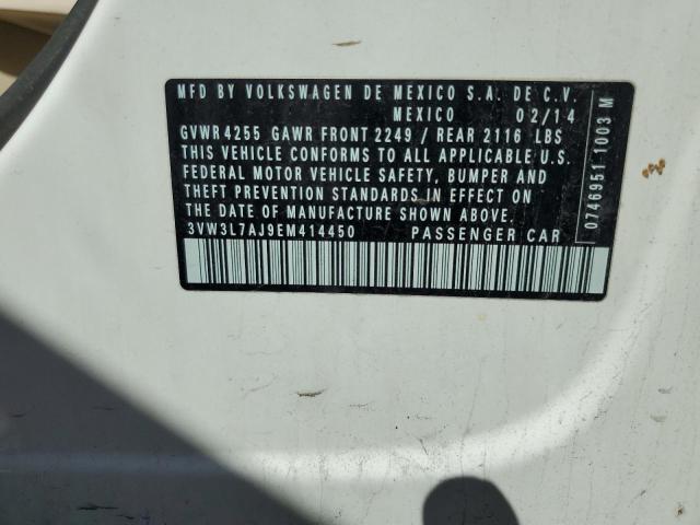 3VW3L7AJ9EM414450 Volkswagen JETTA TDI