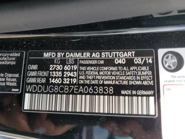 WDDUG8CB7EA063838 Mercedes-Benz S 550